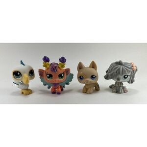 Littlest Pet Shop Lot #1458 #2616 #1447 #517 Authentic Komondor Shepherd Fairy